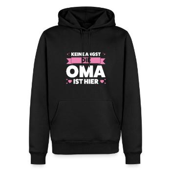 Oma Großmutter Großmütter Geschenk - Männer Premium Bio Hoodie - Schwarz - Vorne - Nico (187cm)
