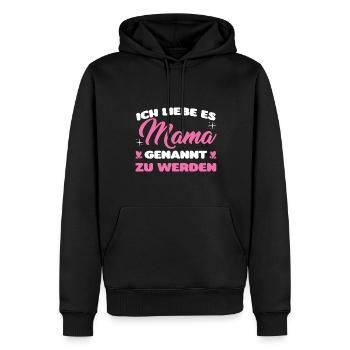 Mutter Familie Mutter Geschenk - Männer Premium Bio Hoodie - Schwarz - Vorne - Nico (187cm)