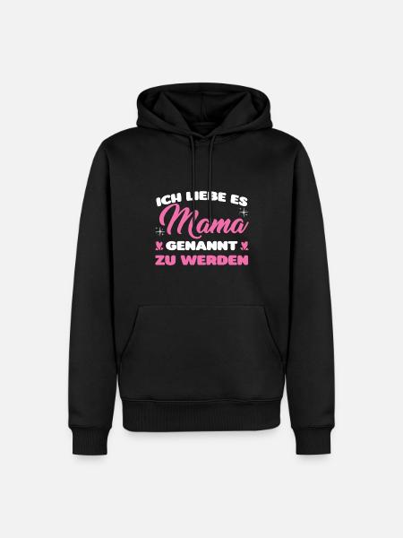 Mutter Familie Mutter Geschenk - Männer Premium Bio Hoodie - Schwarz