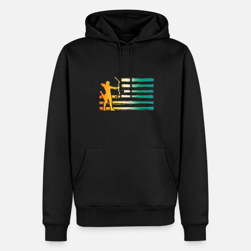 Bogenschütze Bogenschießen - Männer Premium Bio Hoodie - Schwarz