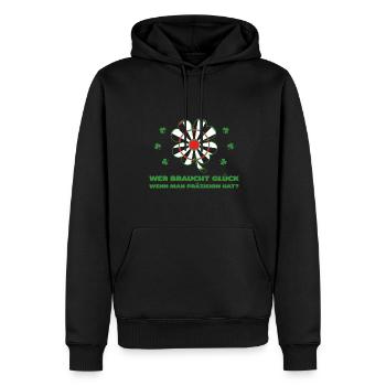 Darts Darten Darts Spieler Geschenk - Männer Premium Bio Hoodie - Schwarz - Vorne - Nico (187cm)
