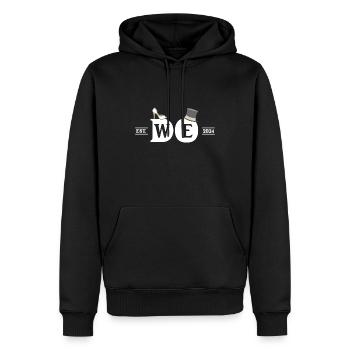 Wir Heiraten 2024 Hochzeit Polterabend Poltern - Männer Premium Bio Hoodie - Schwarz - Vorne - Nico (187cm)