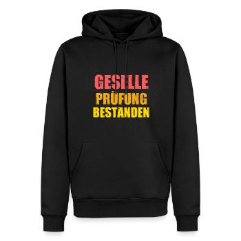 Geselle Prüfung Gesellenbrief Geschenk - Männer Premium Bio Hoodie - Schwarz - Vorne - Nico (187cm)