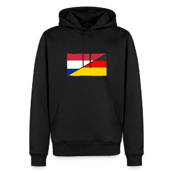 Holland Niederländer Deutschland Niederlande - Männer Premium Bio Hoodie - Schwarz - Vorne - Nico (187cm)