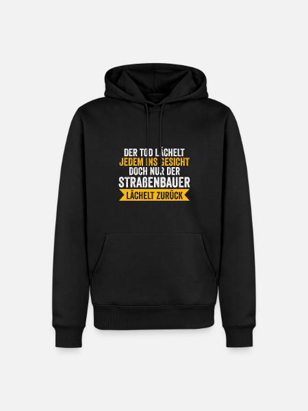 Straßenbauer Job Straßenbau Geschenk - Männer Premium Bio Hoodie - Schwarz