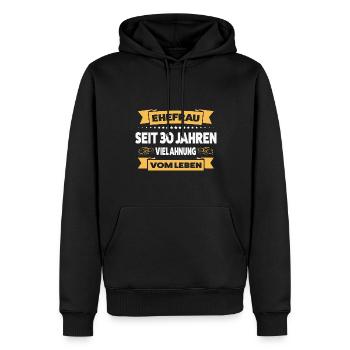 30 Jahre Ehe Ehemann 30 Jahre Verheiratet Geschenk - Männer Premium Bio Hoodie - Schwarz - Vorne - Nico (187cm)