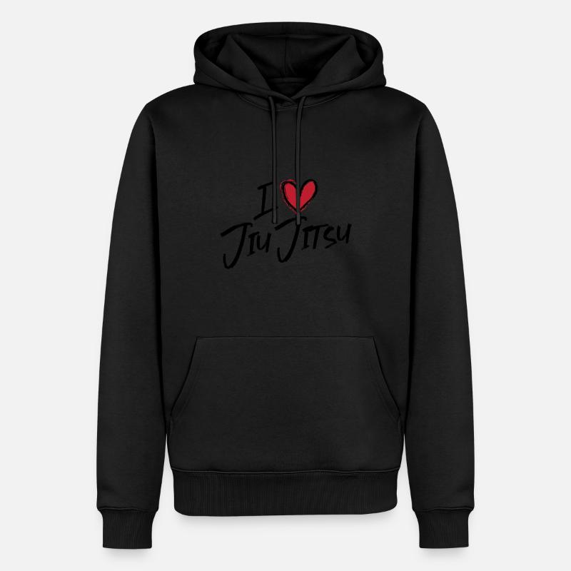 J’adore le Jiu Jitsu - Sweat à capuche Premium bio Homme - noir