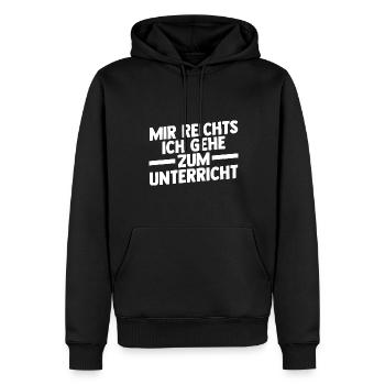 Lehrer Beruf Schullehrer Geschenk - Männer Premium Bio Hoodie - Schwarz - Vorne - Nico (187cm)