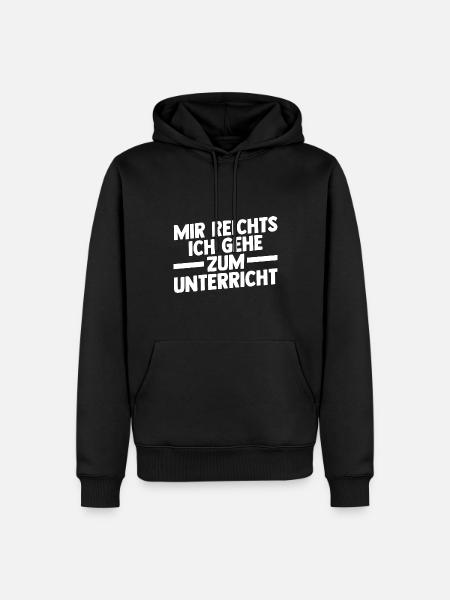 Lehrer Beruf Schullehrer Geschenk - Männer Premium Bio Hoodie - Schwarz