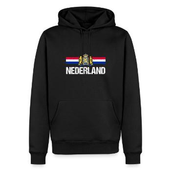 Holland Niederländer Niederlande - Männer Premium Bio Hoodie - Schwarz - Vorne - Nico (187cm)