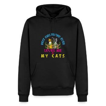 Meilleure fille de tous les temps - Sweat à capuche Premium bio Homme - noir - Devant - Nico (187cm)