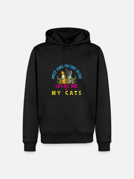 best girlfrend ever - Men’s Premium Organic Hoodie - black