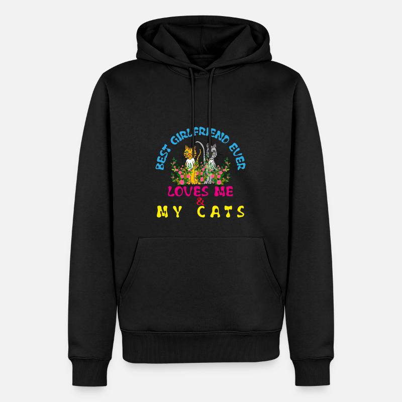 Beste Girlfrend aller Zeiten - Männer Premium Bio Hoodie - Schwarz