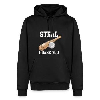 Steal I Dare You - Männer Premium Bio Hoodie - Schwarz - Vorne - Nico (187cm)