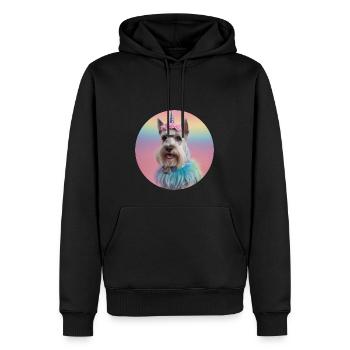 Ready for Miniature Schnauzer Puppy Party - Men’s Premium Organic Hoodie - black - Front - Nico (187cm)