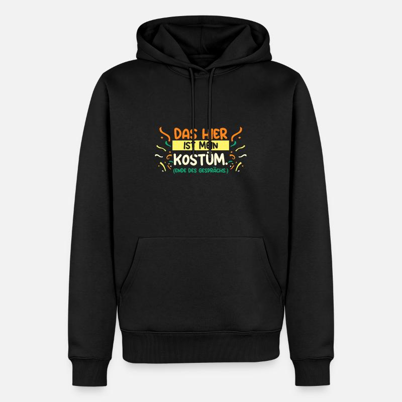 Carnaval de Jecken Carnaval - Sweat à capuche Premium bio Homme - noir