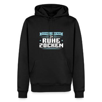 Gaming Zocken Konsole Geschenk - Männer Premium Bio Hoodie - Schwarz - Vorne - Nico (187cm)