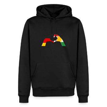 Kurds Germany Kurdistan - Men’s Premium Organic Hoodie - black - Front - Nico (187cm)