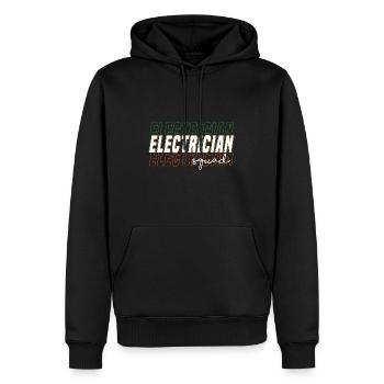 Elektriker-Trupp Elektroarbeiter Handwerker - Männer Premium Bio Hoodie - Schwarz - Vorne - Nico (187cm)