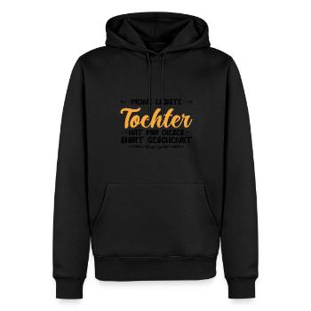 Tochter Familie Töchter Geschenk - Männer Premium Bio Hoodie - Schwarz - Vorne - Nico (187cm)