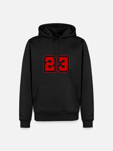 23 Number symbol - Men’s Premium Organic Hoodie - black