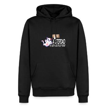 Un beau-père aussi cool que moi est difficile à trouver - Sweat à capuche Premium bio Homme - noir - Devant - Nico (187cm)
