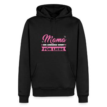 Mutter Familie Mütter Geschenk - Männer Premium Bio Hoodie - Schwarz - Vorne - Nico (187cm)