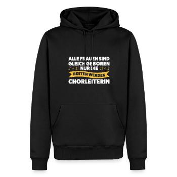 Chorleiterin Beruf Chorsänger Geschenk - Männer Premium Bio Hoodie - Schwarz - Vorne - Nico (187cm)