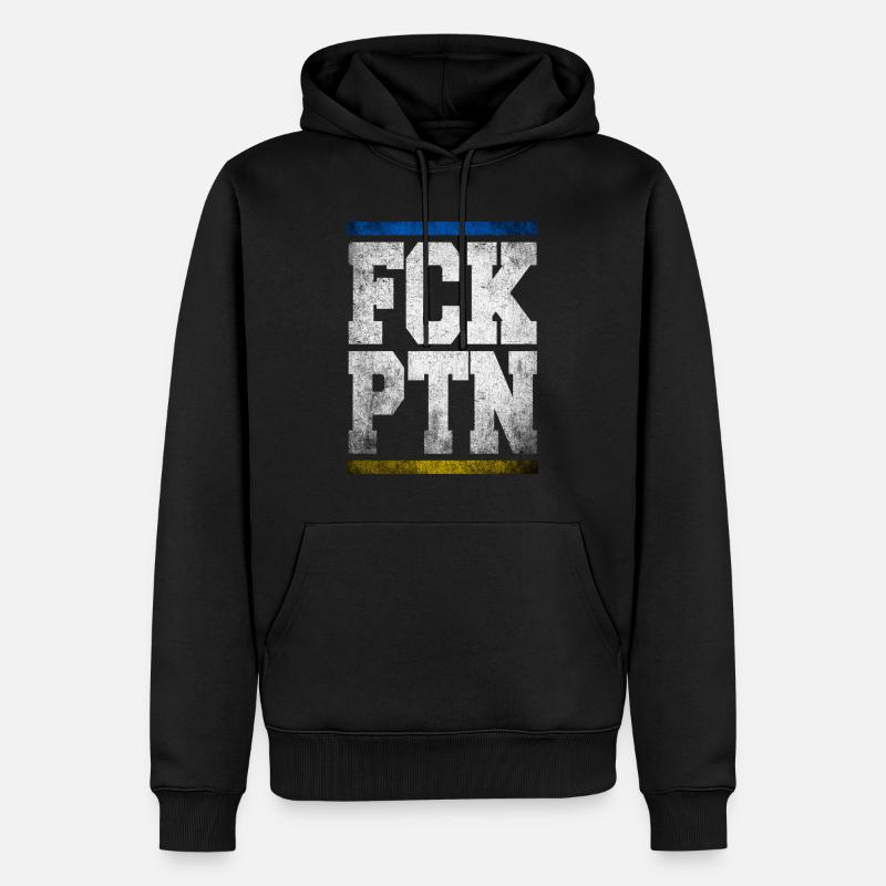 FCK PTN - Männer Premium Bio Hoodie - Schwarz