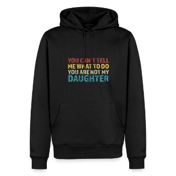 Vater, Vater, Vater Geschenk - Männer Premium Bio Hoodie - Schwarz - Vorne - Nico (187cm)