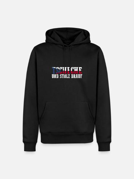 Tchèques République tchèque - Sweat à capuche Premium bio Homme - noir