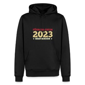 Führerschein 2023 Prüfung Führerscheinprüfung Gesc - Männer Premium Bio Hoodie - Schwarz - Vorne - Nico (187cm)