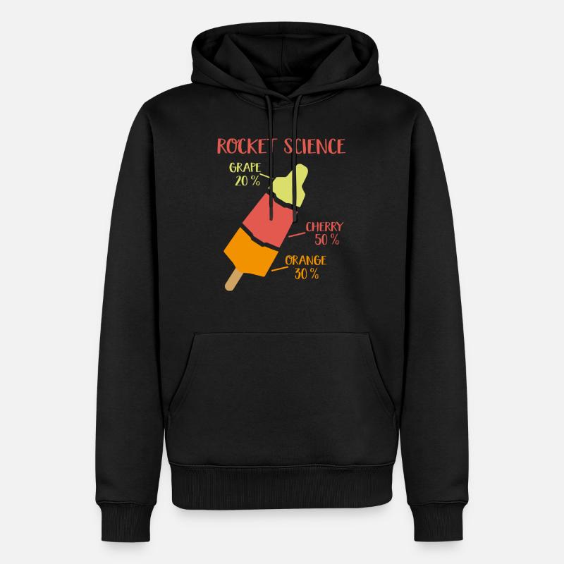 rocket science - Sweat à capuche Premium bio Homme - noir