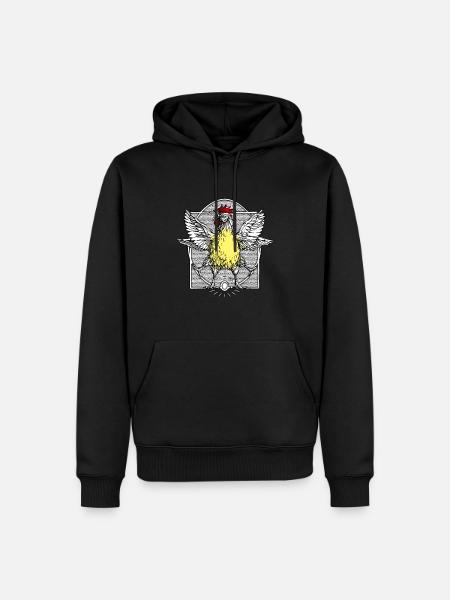 The rooster Vitruve2 - Men’s Premium Organic Hoodie - black