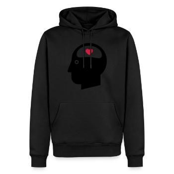 Hang on to a dream - Männer Premium Bio Hoodie - Schwarz - Vorne - Nico (187cm)