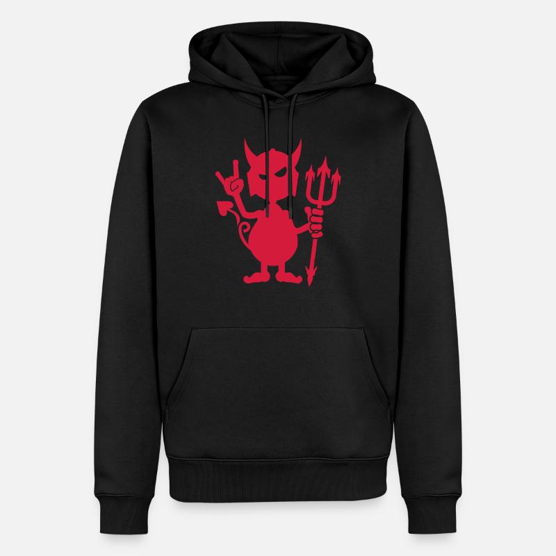 Roches diable rock / diable (1c) - Sweat à capuche Premium bio Homme - noir