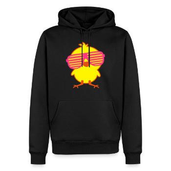 party_chick_f3 - Sweat à capuche Premium bio Homme - noir - Devant - Nico (187cm)