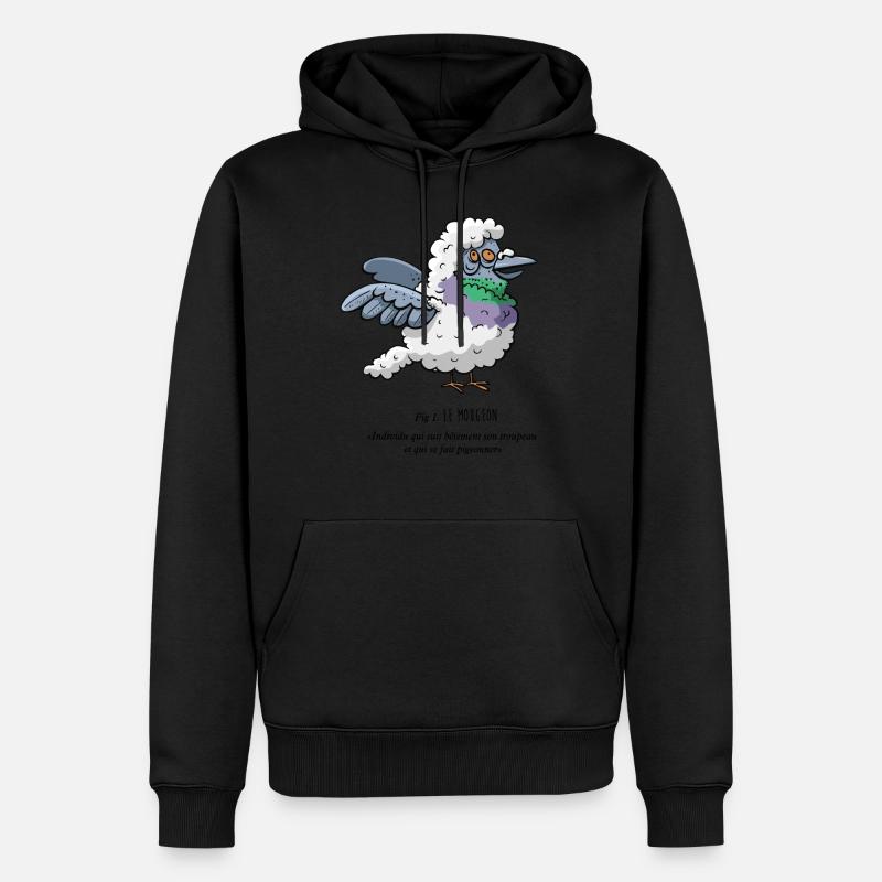 Der Mougeon - Männer Premium Bio Hoodie - Schwarz