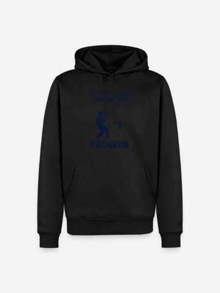 Pêcheur - Sweat à capuche Premium bio Homme - noir