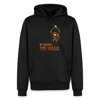Motorcycle - Men’s Premium Organic Hoodie - black - Front - Nico (187cm)