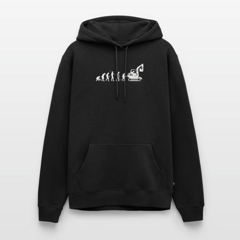 Baggerfahrer Evolution Baggern Bagger Geschenk Männer Premium Bio Hoodie