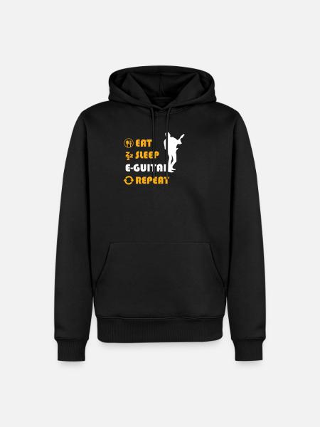 E-Guitar Graphic Shirt - Men’s Premium Organic Hoodie - black