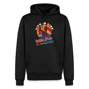 Waterpolo Wasserpolo Wasserball - Geschenk - Männer Premium Bio Hoodie - Schwarz - Vorne - Nico (187cm)