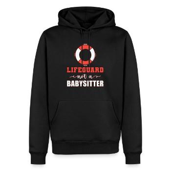 Rettungsschwimmer Kein Babysitter Meeresküste Mari - Männer Premium Bio Hoodie - Schwarz - Vorne - Nico (187cm)