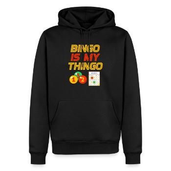 Bingo Is My Thingo Spieler Glücksspiel Spiel Lotte - Männer Premium Bio Hoodie - Schwarz - Vorne - Nico (187cm)