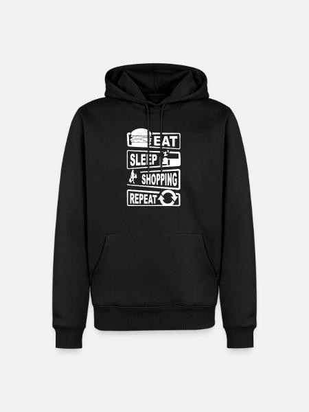 Shopping Tee Shirt Pour Homme - Sweat à capuche Premium bio Homme - noir