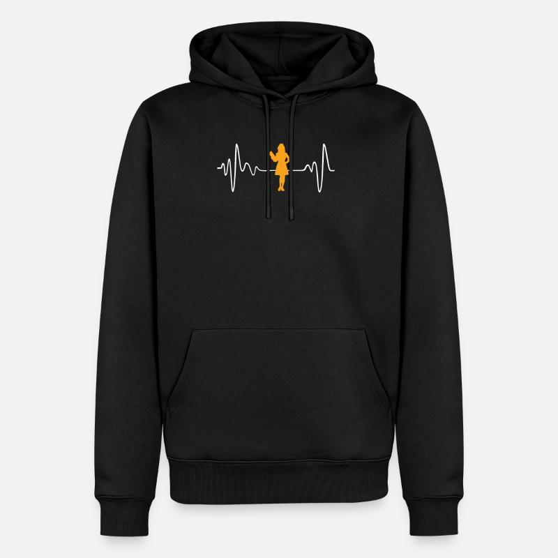 Nurse - Männer Premium Bio Hoodie - Schwarz