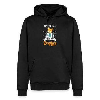 Tiermedizin Ich bin ein Dogtor - Männer Premium Bio Hoodie - Schwarz - Vorne - Nico (187cm)