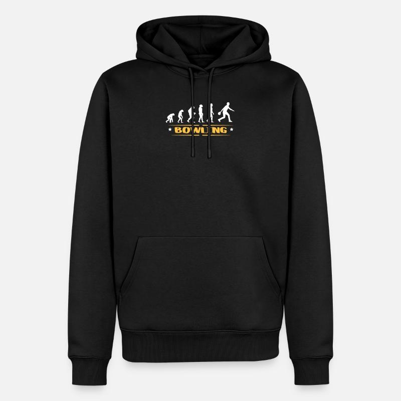 EVOLUTION BOWLING - Men’s Premium Organic Hoodie - black