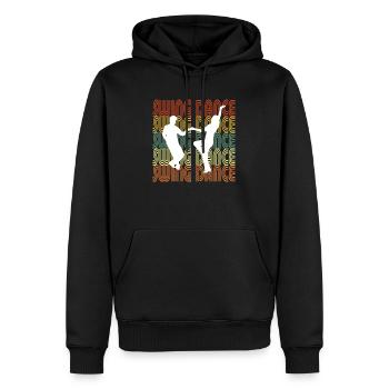 SWING DANCE - Männer Premium Bio Hoodie - Schwarz - Vorne - Nico (187cm)